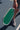 green pickleball paddle with checker edge guard tape