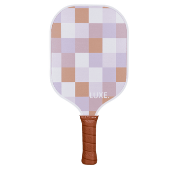 Designer Purple Checker Pickleball Paddle