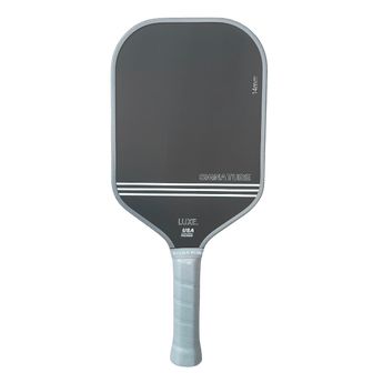 High end affordable thermoformed raw carbon fiber pickleball paddle