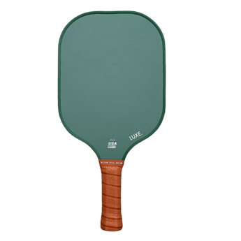 Aesthetic Solid Green Color Pickleball Paddles with matching Edgeguard