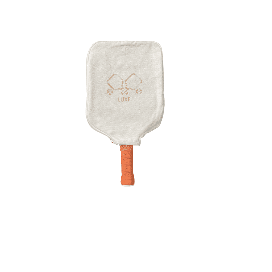 White Paddle case LUXE Pickleball Paddle. Cute and aesthetic pickleball paddles