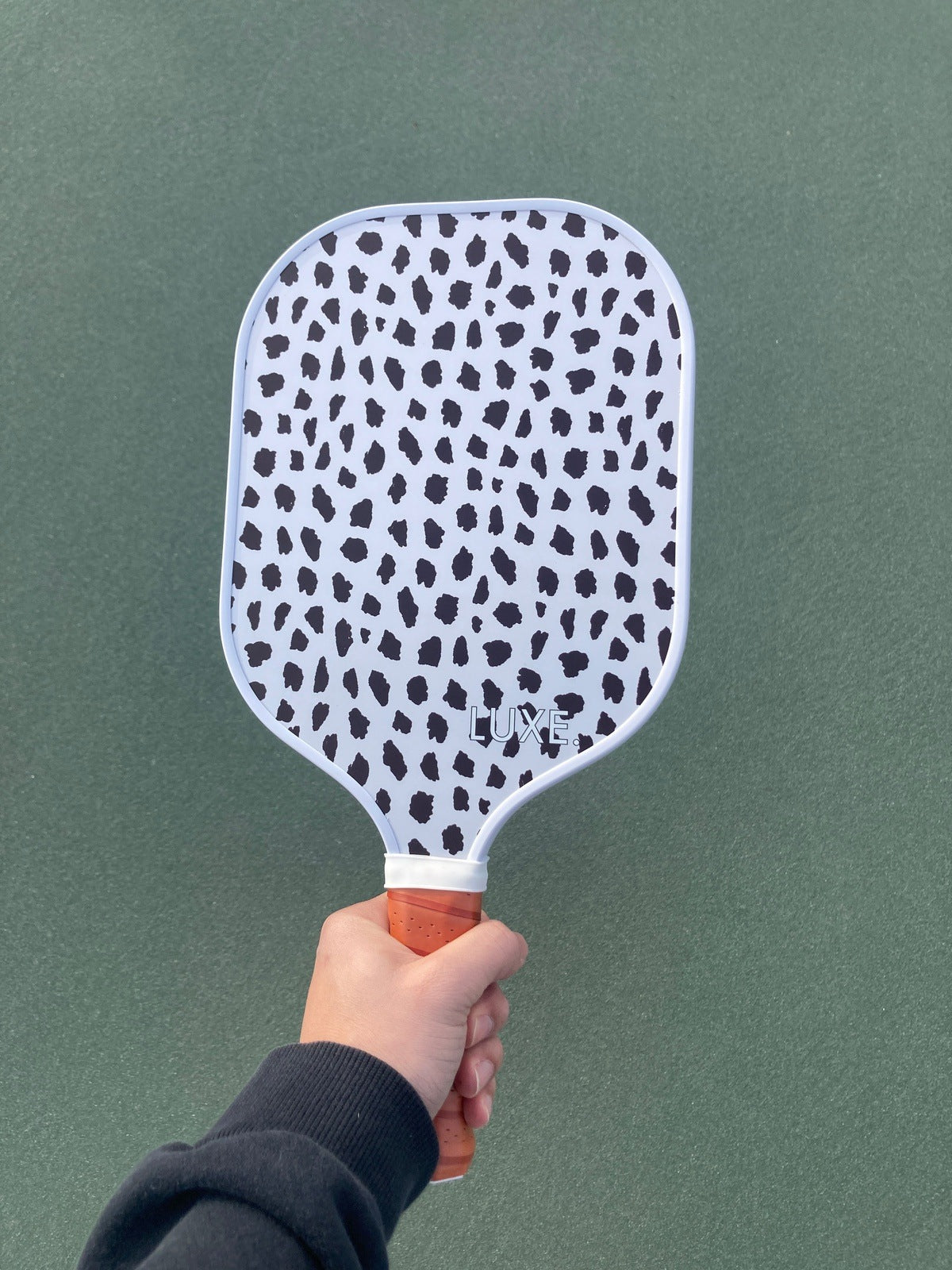 Cheetah print pickleball paddle. Pretty pickleball paddle for girls